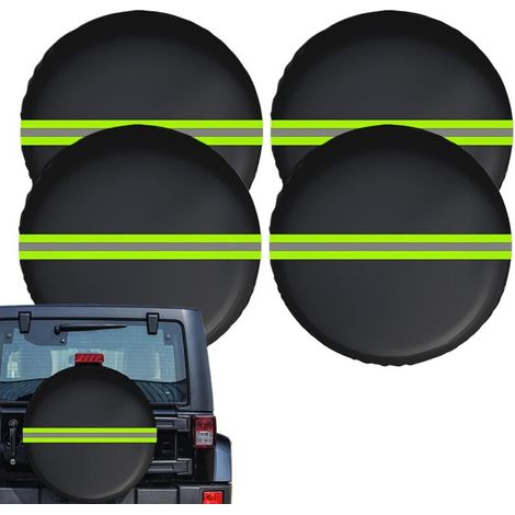 Housse De Roue De Secours - Imperméable et Résistant au Vent, Universel et Élastique pour Roue - Protecteur De Contre La Neige Et La Pluie pour Camping-Car Camions SUV Berline