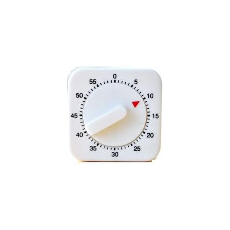 Temporizador mecánico de cocina, temporizador de 60 minutos con alarma sonora, temporizador de cuenta regresiva para control de cocción, medición de tiempo deportivo - Crezuo