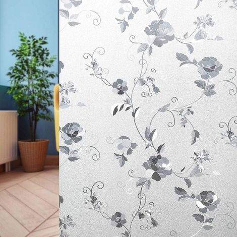 Pellicola adesiva effetto vetro satinato,30 x 300 cm,resistente ai raggi UV,isolamento termico,rimovibile con acqua,adatta per ufficio e casa (1/5)