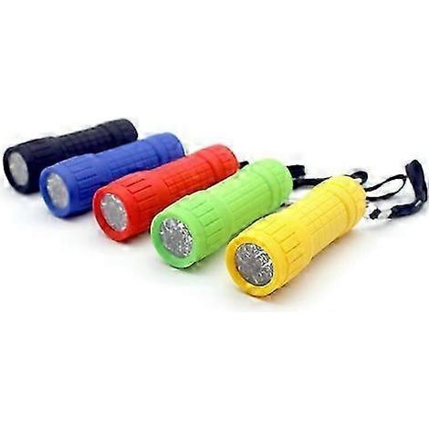 Lot de 10 mini lampes torches professionnelles d'extérieur, LED ultra-lumineuses de 100 lumens (1/5)