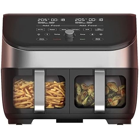 Friggitrice ad aria multiuso Instant Vortex Plus Dual ClearCook 8 litri (1/5)