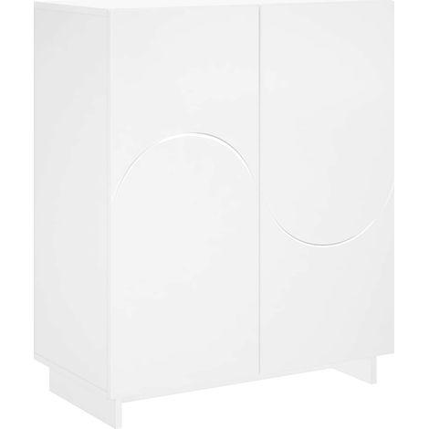 Schuhschrank 73 x 38 x 87,5 cm Holzwerkstoff Weiß vidaXL (1/5)