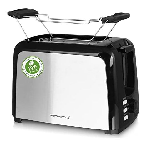 Emerio TO-123924 tostadora negro acero inoxidable 750W