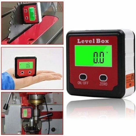 Inclinomètre LCD - 30 cm - Précision 0,1 ° - Usage Horizontal Et Incliné - Aimant Intégré - 1 Pièce (1/4)