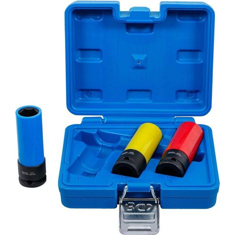 Jeu de Douilles de Puissance 12,5 mm (1/2) - 17 / 19 / 21 mm - Protection Intégrée - Précision et Sécurité - D-Work