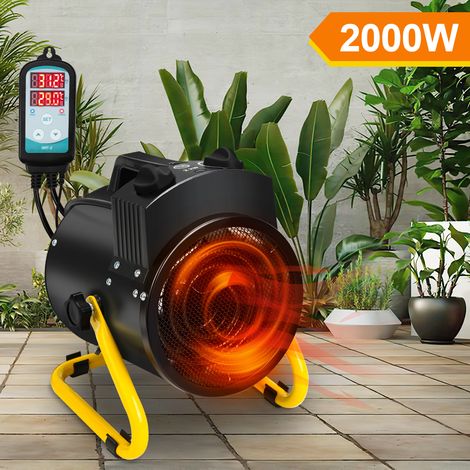 Randaco chauffage de serre 2000W with overheating protection 20-25m² Salon Garage Cave Atelier (1/3)