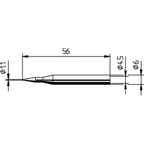 Ersa 0162BD Punta di saldatura Forma matita Dimensione punta 1.10 mm Contenuto 1 pz. (1/5)