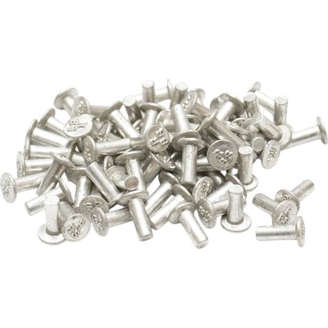 Set di 100 rivetti per pastiglie freno Fiat, New Holland, Massey Ferguson 4,5x13mm codice OEM 13868260 (1/4)