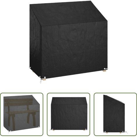 vidaXL UV-beständig -  Abdeckung für Gartenbank 8 Ösen 130x70x70/88 cm Polyethylen (1/5)
