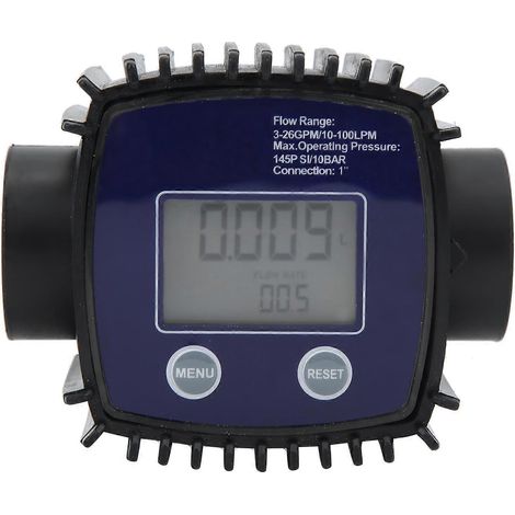 K25 1-Zoll-Digital-Turbinen-Durchflussmesser für Dieselkraftstoffpumpen und Rohrleitungen, DC 2,3–3,3 V