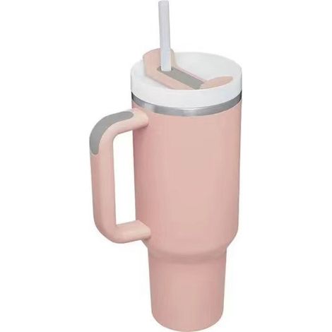 Gobelet isotherme inox 40 oz avec paille, grande capacité pour boisson chaude et froide (1/3)