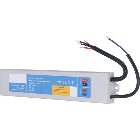 Alimentation LED étanche 180-264 V CA vers CC, transformateur convertisseur 240 W pour ruban lumineux DC24V 10 A (1/5)