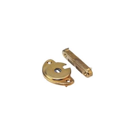 Itar – Charnière pour meuble acier – Décor laiton – Entraxe de fixation 49mm – Charge maximale 50kg – Pour bois dur (1/3)