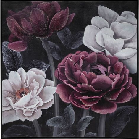 Tela dipinta Fleur 58x58cm - Atmosphera créateur d'intérieur (1/4)