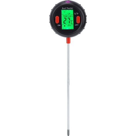Medidor de Suelo Digital 5 en 1, Mide pH Humedad Luz y Temperatura con Sonda de Aluminio – Ideal para Jardín y Plantas de Interior (1/5)