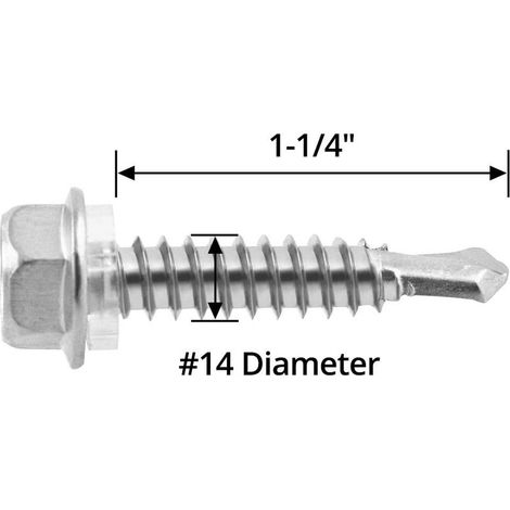 Naxunnn – Confezione da 50 viti autofilettanti in acciaio inox 6,3 mm x 32 mm – Sigillanti per legno – Resistenti alla corrosione (1/5)
