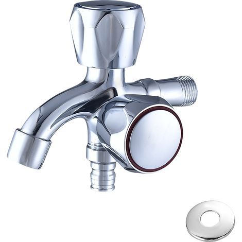Water Faucet, Dual Level Faucet, Single Mixer Tap, Cooler Faucet, Double Spout, G1/2 - Large Handle (1/2)