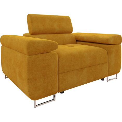 Fauteuil Comfivo Vinetum, Wave 05, 70x134x102cm, Tissu, Pieds: Métal, Plastique, 0