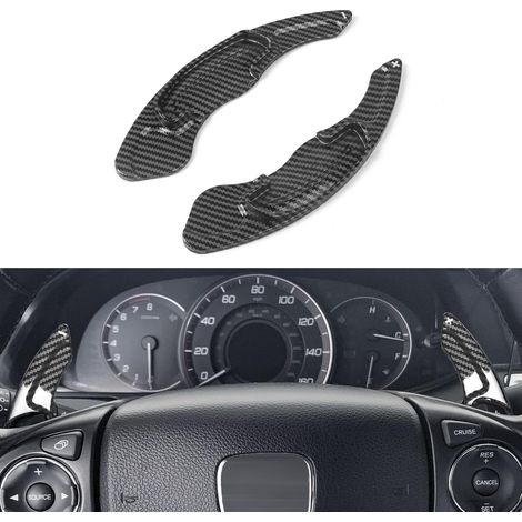 Palette del volante con motivo in fibra di carbonio, estensioni, striscia di copertura, compatibili con le palette del volante della Volkswagen Golf 7 (1/5)