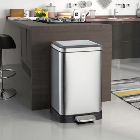 Pattumiera a pedale 30 litri spazzatura cucina acciaio design Kleen (1/5)