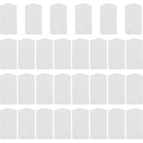 Lot de 30 housses à vêtements transparentes en plastique (60 x 120 cm) jetables, anti-poussière, pour la maison, le magasin et l'extérieur.-120X60cm-Transparent (1/3)