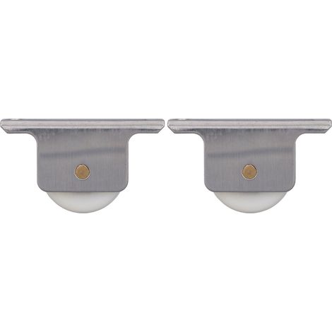 2 Roulettes de Porte de Douche Coulissante avec Support pour Verre de 38mm (1/5)