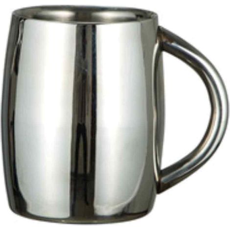 1 Tasse à double paroi en acier inoxydable avec poignée pour café thé bière cuisine camping (1/5)