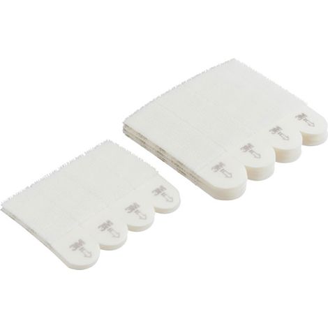 Command Klebestreifen zum Aufhängen von Bildern, 4 Paar of Small und 8 Medium White Strips - Für Rahmen, Spiegel und Other Ornamente - Aufhängen ohne Löcher oder Bohren