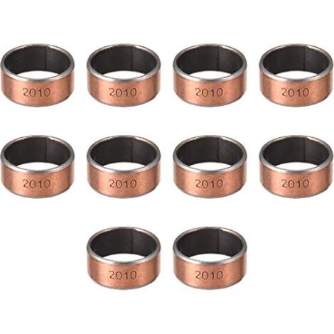 10 paliers lisses sans huile, diamètre intérieur 20 mm, diamètre extérieur 23 mm, longueur 10 mm, bagues en acier au carbone. (1/3)