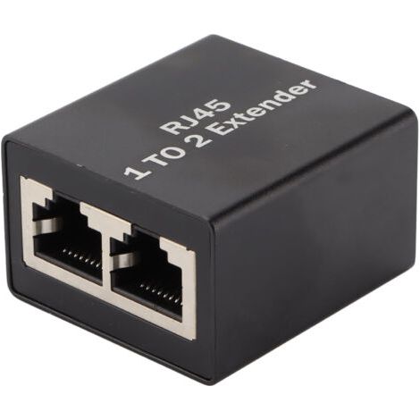 Répartiteur Ethernet Adaptateur de connecteur réseau RJ45 Répartiteur d'extension de prise Ethernet Répartiteur un à deux (1/5)