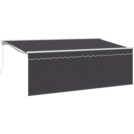 Einziehbare Markise Anthrazit 400 x 200 cm