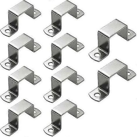 10 colliers de serrage carrés de 30 x 30 mm. colliers de serrage en U et colliers de serrage en selle (1/4)
