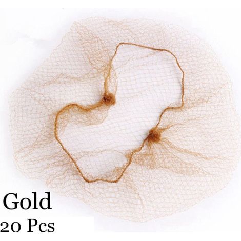 20/40 pièces Filets à cheveux invisibles Maille fine dorée 20 pièces dorées[NX] (1/5)