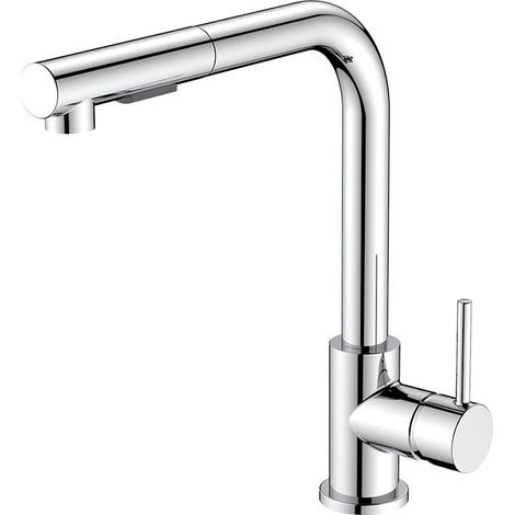 Miscelatore monocomando lavello Phoenix con doccetta estraibile 2 Getti cromato (1/6)