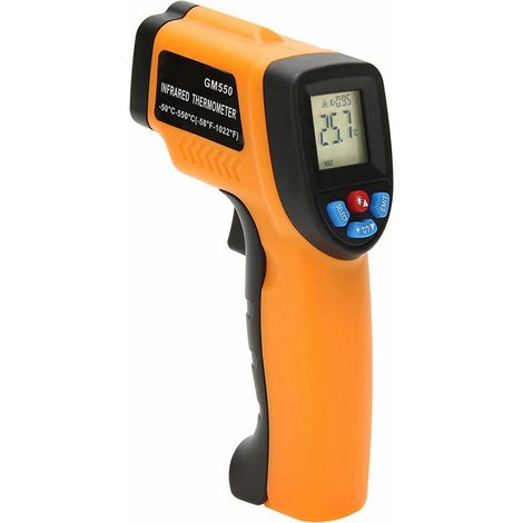 Tragbares berührungsloses digitales Infrarot-Thermometer Pyrometer Aquarium Lcd Laser Outdoor -50 550 C (1/5)