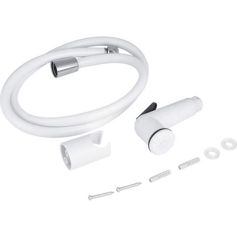 Conjunto de ducha con rociador de bidé portátil y duradero Shattaf, juego de cabezal de ducha para higiene personal en el baño, accesorio de inodoro portátil de plástico ABS con manguera. (1/5)