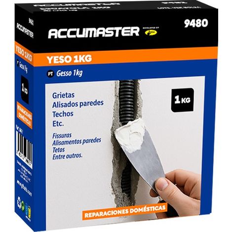 Intonaco 1 kg - presa rapida, facile applicazione, ideale per riparazioni interne