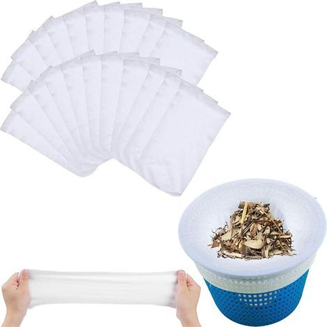 30 x Skimmer-Poolsocken, Pool-Skimmer-Socken, Pool-Skimmer-Filter, Poolfilter-Socken, Socken für Pool-Skimmer-Pollen- und Schaum-Poolfilter (1/5)
