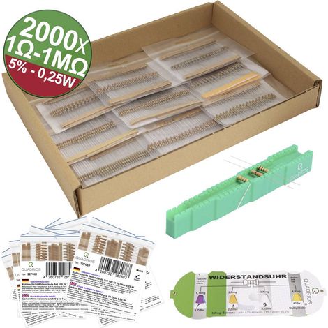 Quadrios 23P127 23P127 Resistenza a film di carbone assiale 0.25 W 5 % 2000 pz. (1/4)