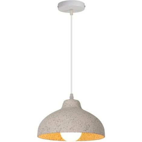Suspension Luminaire en Peinture de pierre,E27 Lustre Industriel Lampe de Plafond Vintage Style Simple pour Salon Chambre (1/5)