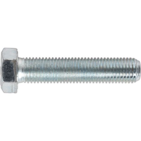 Sealey 8.8 Zinc Plated HT Setscrew M16 x 75mm, DIN 933 - Pack of 10 SS1675