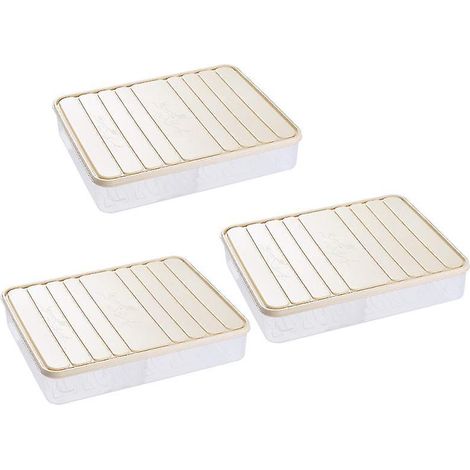 3 boîtes de rangement pour réfrigérateur