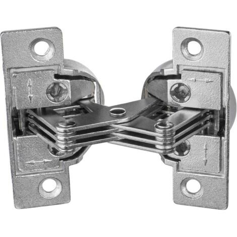 Charnière de Meubles à Vis - GS 45 Charnière pour 45° Onglet Angle D'Ouverture 135° Acier Nickelé 1 Pièce - Charnière de Raba (1/4)