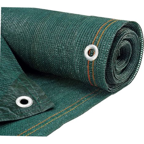 Werka Pro – Brise vue vert 300g/m² – Opacité 95% – Dimensions 1,80 x 10m – Œillets en aluminium pour fixation facile – Pour espaces extérieurs