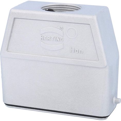 HARTING Han 16A EMV Capot haut, 1xPG21 sortie de câble droite, pour 1 étrier (sur la partie inférieure) Presse-étoupe CEM PG21 Plage de serrage 11,0 mm - 18,0 mm - 1 Stück (1/3)
