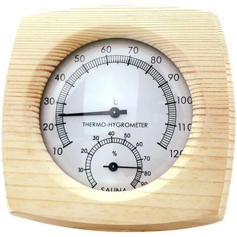 Applicable Thermomètre mural portable pour sauna - Mesure précise de la température et de l'humidité (1/5)
