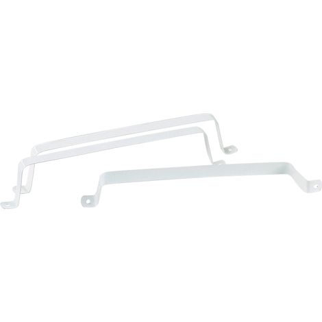 Bride de fixation - Décor : Blanc - Section : 55 x 220 mm - Matériau : Plastique - S&P (1/2)