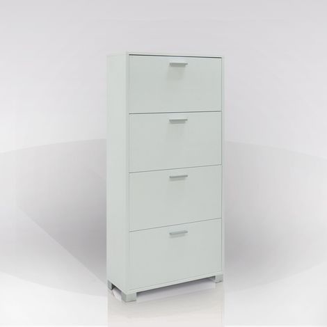 SCARPIERA BIANCO FIAMMATO 70X29XH154CM 4 RIBALTE (1/5)