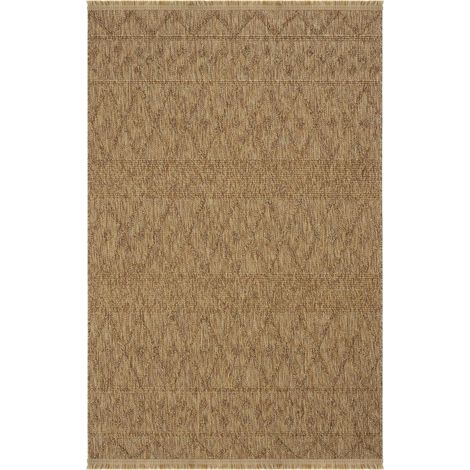 Tapis beige motifs losanges – franges, 120x180 cm ISTANBUL (1/5)