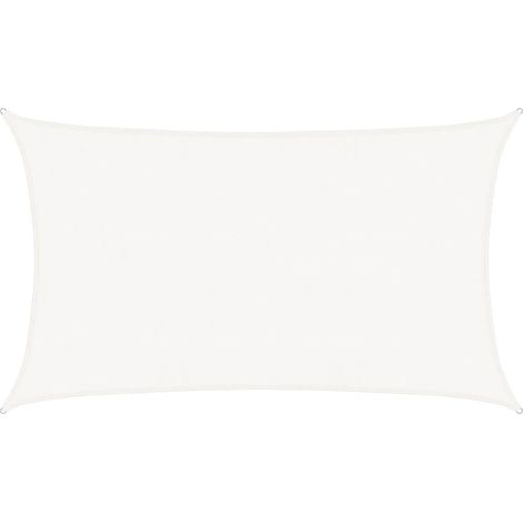 Sunshade Sail 160 g/m² White 5x8 m HDPE vidaXL